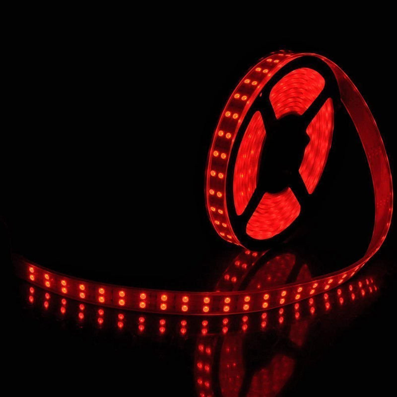 Double Row 5050 RGB LED Strip Light - iCreating 2020 New Design 16.4ft  DC 12V SMD5050 Color Change Flexible LED Strip Lights with 600 LEDs