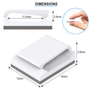 200 Pack LED Strip Clips - iCreating Self Adhesive LED Light Strip Mounting Bracket Clips Holder Cable Clamp Organizer for 10mm Wide IP65 Waterproof 5050 3528 2835 5630 LED Strip Light