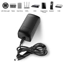 12V 2A LED Strip Power Supply 24W - iCreating 2020 New DC 12 Volt Universal Portable Power Supply Adapter for LED Strip Light, CCTV Camera with 5.5/2.1 Female Barrel Connector, 3528 2pin LED Connector