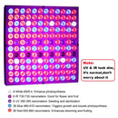 LED Grow Light 45, Panel Grow Lamp Plant Lights Full Spectrum with IR & UV Bulbs for Indoor Plants, Seedlings, Micro Greens, Clones, Succulents, Flowers