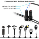 12 Pack Low Voltage Wire Connector - iCreating Landscape Lighting Connectors Waterproof Low Voltage Connectors 12-20 Gauge Low Voltage Wire Connectors for Landscape Lighting Path Lights