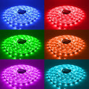 16.4ft 5050 RGB LED Strip Light, DC 12V SMD5050 Color Changing Flexible LED Strip Lights with 150 LEDs by iCreating 2020 New Design