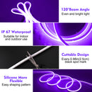 LED Neon Light, iCreating 32.8ft Neon Rope Lights 12V Outdoor Waterproof DIY Neon LED Strip Lights for Custom Neon Signs, Room, Bedroom, Wall, Car Underglow, Wedding (Power Adapter Included)