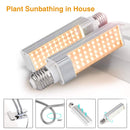 Full Spectrum LED Grow Light for Indoor Plant, Dual Head 60W LED Timing Grow Lamp Auto On/Off with 3/6/12H Timer 5 Dimmable Levels 3 Switch Modes Sunlike Full Spectrum,Adjustable Gooseneck