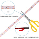 Blue LED Strip Lights - iCreating 2020 New Design Battery Powered LED Light Strip Kit with 6.6FT 2M SMD 3528 IP65 Waterproof Super Bright LED Tape Light, Battery Case