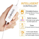 Full Spectrum LED Grow Lights for Indoor Plant, 3 Heads Timing Function Grow Lamp Auto On/Off with 3/6/12H Timer 5 Dimmable Levels 3 Switch Modes Adjustable Gooseneck