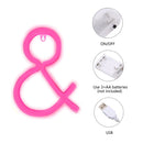 Pink Letters LED Neon Sign - LED Neon Light Wall Signs Battery or USB Operated Art Decorative Lights Wall Decor for Home Children Baby Living Room Christmas Wedding Party Decoration