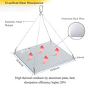 Full Spectrum LED Grow Light 75W, Panel Grow Lamp Plant Lights Red Blue Grow Lights for Indoor Plants, Vegetable, Flower, Hydroponics, Greenhouse, Seedling, Succulents