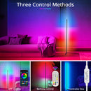 LED Corner Floor Lamp, RGB Color Changing LED Corner Light, Corner Lights for Living Room, 60’’ Corner Lamp, Bluetooth APP Remote Control Corner Lighting, Corner LED Light Bar for Bedroom