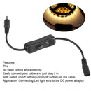 DC 12V Inline Switch - iCreating 2PCS Inline Toggle Rocker On Off Switch with 5.5 x 2.1mm DC Jack Male to Female Power Adapter Cable Connector for 5050 3528 LED Strip Light, CCTV Security Camera