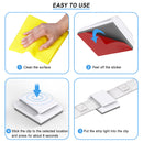 200 Pack LED Strip Clips - iCreating Self Adhesive LED Light Strip Mounting Bracket Clips Holder Cable Clamp Organizer for 10mm Wide IP65 Waterproof 5050 3528 2835 5630 LED Strip Light