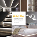 16.4ft Dimmable LED Strip Lights Kit, 300 Units 2835 LED Rope Light, 12V Under Cabinet Lighting Strips, 5M LED Ribbon light, Non-Waterproof LED Tape Light, Warm White