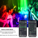 2 Pack 100W RGB LED Flood Light, Bluetooth Smart Floodlights RGBW Color Changing APP Control, Outdoor Waterproof Landscape Lights Dimmable 2700K, 5700K White, 16 Million Colors&Timing& Music Sync