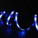 Blue LED Strip Lights - iCreating 2020 New Design Battery Powered LED Light Strip Kit with 6.6FT 2M SMD 3528 IP65 Waterproof Super Bright LED Tape Light, Battery Case