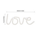 Pink Love LED Neon Sign - LED Neon Light Wall Signs Battery or USB Operated Art Decorative Lights Wall Decor for Home Children Baby Living Room Christmas Wedding Party Decoration