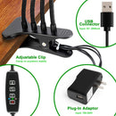 LED Grow Light, 80W 4 Head Timing 80 LED 9 Dimmable Levels Plant Grow Lights for Indoor Plants with Red Blue Spectrum, Adjustable Gooseneck, 3 9 12H Timer, 3 Switch Modes