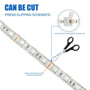 16.4ft 5050 RGB LED Strip Light, DC 12V SMD5050 Color Changing Flexible LED Strip Lights with 150 LEDs by iCreating 2020 New Design