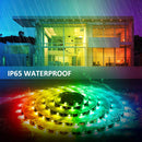 16.4ft WiFi Smart RGB LED Strip Light Kit, Alexa Wireless Flexible Color Changing 5050 LEDs Light Tape with Remote, Waterproof RF Remote 12V Dimmable Lighting Strips, Compatible with Google Assistant