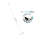 100 PCS 4 Pin Male Connector, iCreating RGB 4Pin Male to Male Connector for 3528 5050 SMD RGB LED Strip Light, LED RGB Splitter Cable, RGB Controlle