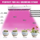 LED Grow Lights, Full Spectrum Panel Grow Lamp with IR & UV LED Plant Lights for Indoor Plants,Micro Greens, Clones, Succulents, Seedlings