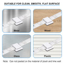 200 Pack LED Strip Clips - iCreating Self Adhesive LED Light Strip Mounting Bracket Clips Holder Cable Clamp Organizer for 10mm Wide IP65 Waterproof 5050 3528 2835 5630 LED Strip Light