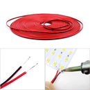 3528 2 Pin LED Strip Connector Kit - Includes 66ft Extension Cable Wire Cord, 10x LED Strip Light Connector Pigtail, 10X Gapless Connectors, 20X LED Strip Clips for LED Strip Light Single Color 3528