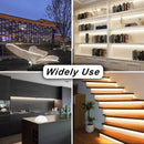 65.6ft White LED Strip Lights, iCreating Upgraded Bright Daylight White LED Light Strip Flexible Tape Lights, LED Mirror Lights, Under Cabinet Lighting Strips for Mirror Under Cabinet Bedroom Kitchen