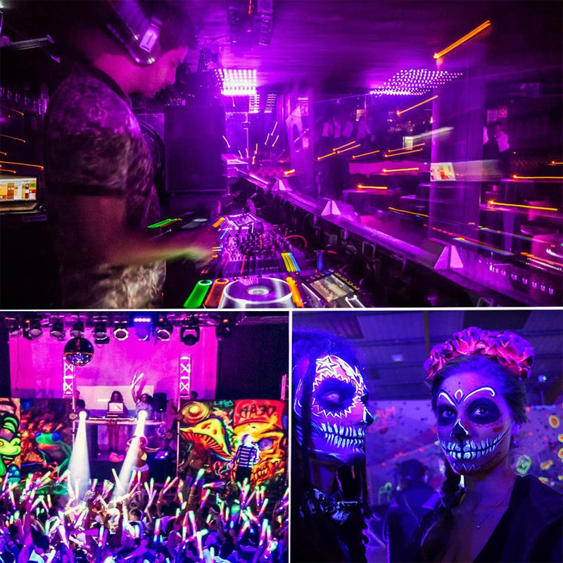 Neon Glow Blacklight Disco Party Night Stock Photo - Download