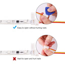 4 Pin LED Strip Connector Kit, iCreating 10mm 5050 RGB LED Connector Kit Includes 5x Gapless Connectors, 3x L Connectors, 2x T Connectors, 20x LED Strip Clips for SMD 5050 RGB LED Strip Light