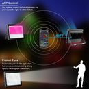 2 Pack 100W RGB LED Flood Light, Bluetooth Smart Floodlights RGBW Color Changing APP Control, Outdoor Waterproof Landscape Lights Dimmable 2700K, 5700K White, 16 Million Colors&Timing& Music Sync