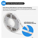 16.4ft 5050 RGB LED Strip Light, iCreating 2020 New Design DC 12V SMD5050 Color Change Flexible LED Strip Lights with 300 LEDs