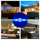 200 Pack LED Strip Clips - iCreating Self Adhesive LED Light Strip Mounting Bracket Clips Holder Cable Clamp Organizer for 10mm Wide IP65 Waterproof 5050 3528 2835 5630 LED Strip Light