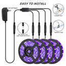 65.6ft UV LED Strip Lights, iCreating UV Light Strip 395nm to 405nm LED Blacklight Strip, 12V Flexible Black Light LED Strips, Non-Waterproof for Party, Stage Lighting, Body Paint