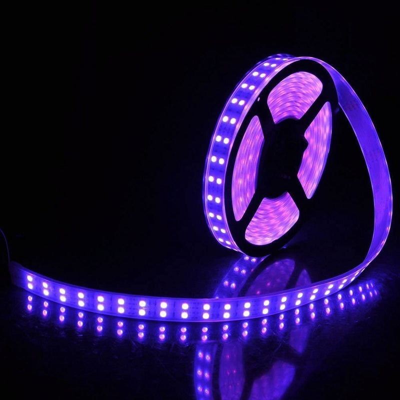 Double Row 5050 RGB LED Strip Light - iCreating 2020 New Design 16.4ft  DC 12V SMD5050 Color Change Flexible LED Strip Lights with 600 LEDs