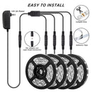 65.6ft White LED Strip Lights, iCreating Upgraded Bright Daylight White LED Light Strip Flexible Tape Lights, LED Mirror Lights, Under Cabinet Lighting Strips for Mirror Under Cabinet Bedroom Kitchen