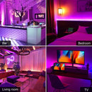 65.6ft RGB LED Strip Lights, RGB LED Light Strip Kit 5050 LED Tape Lights, Color Changing LED Strip Lights with Remote for Home Lighting Kitchen Bed Flexible Strip Lights for Bar Home Decoration