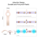 3528 2 Pin LED Strip Connector Kit - 8mm LED Connector Kit Includes 10x LED Strip Connector Pigtail, 10x L Shape Connectors, 32.8ft Extension Cable, 20x LED Strip Clips