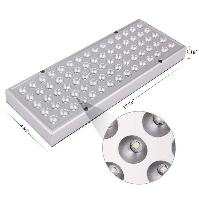 LED Grow Lights, Full Spectrum Panel Grow Lamp with IR & UV LED Plant Lights for Indoor Plants,Micro Greens, Clones, Succulents, Seedlings