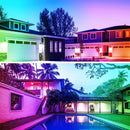 RGB Landscape Lights, Low Voltage 12VV LED Color Changing Garden Pathway Light with Remote Control IP66 Waterproof for Indoors Outdoors Decoration (1 Pack)
