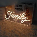 Family Neon Sign
