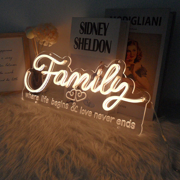 Family Neon Sign