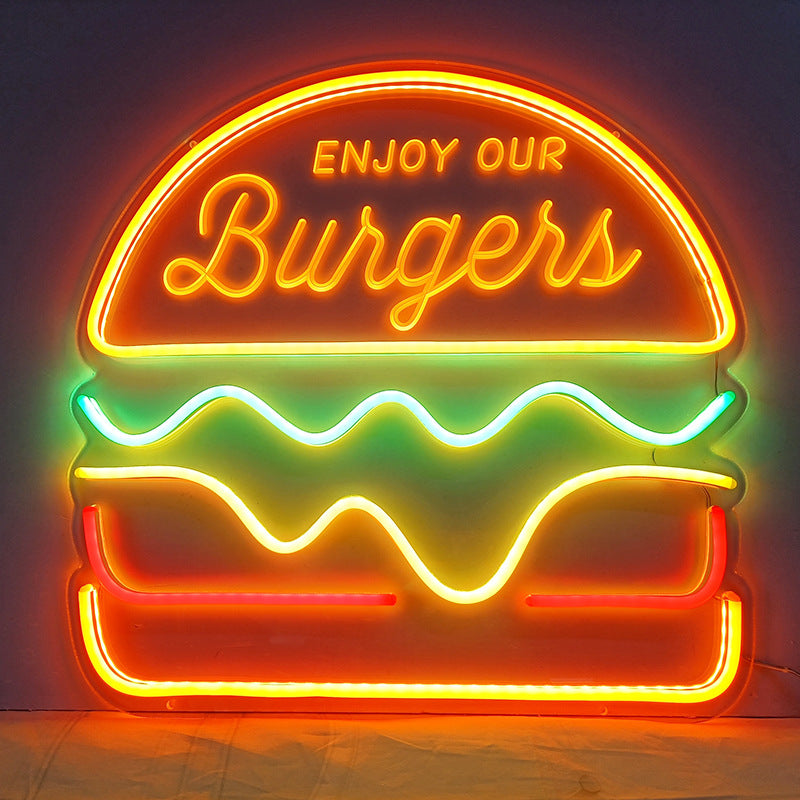 Hamburger Neon Sign