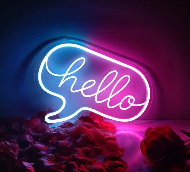 Hello Neon Sign