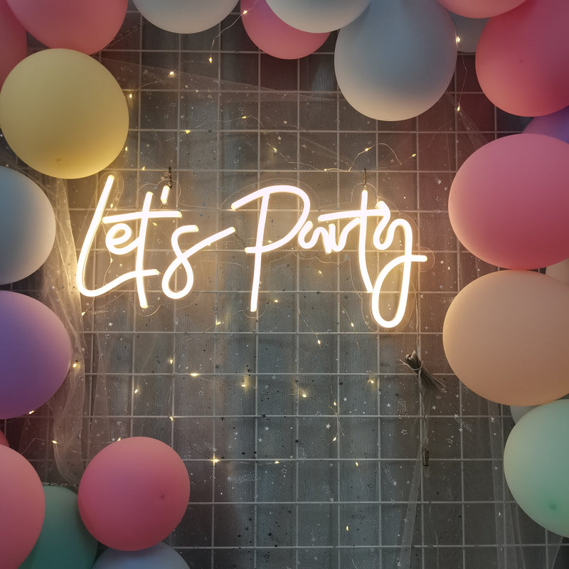 Lets Party Neon Sign