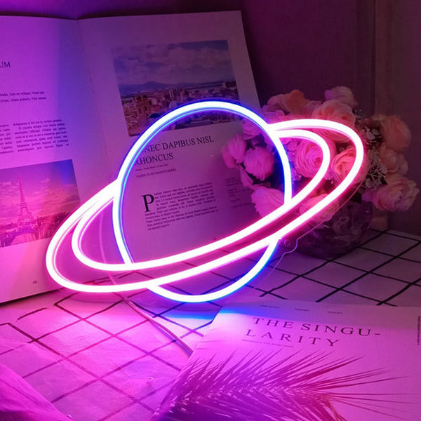 Planet Neon Sign