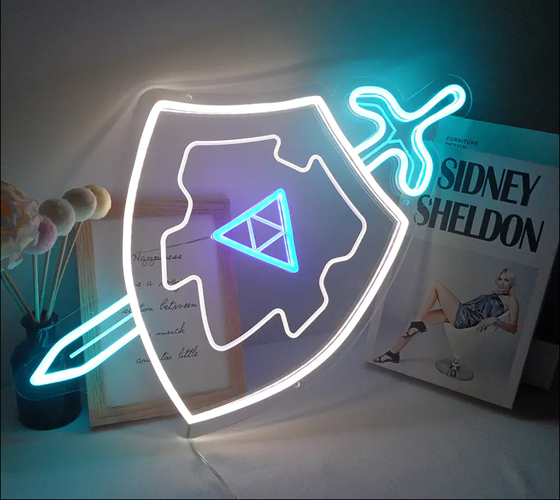 Sword & Shield Neon Sign